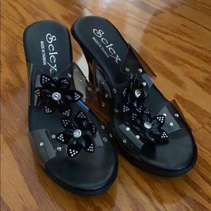 Brand New Black Selex Women Sandals